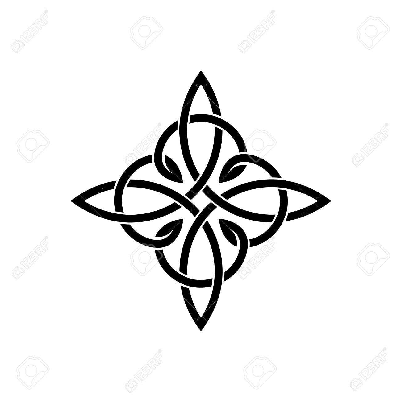 celtic knots elegant cross weaven tattoo template royalty free celtic knots elegant cross weaven tattoo template royalty free