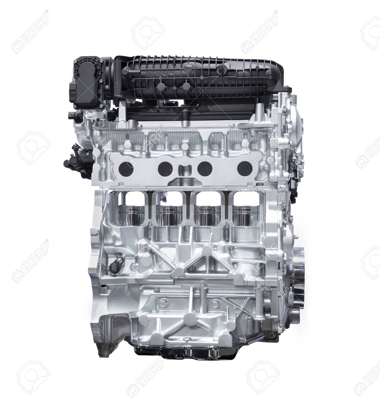 Hybrid Car Engine Isolated On White Background Stock Photo Picture And Royalty Free Image Image