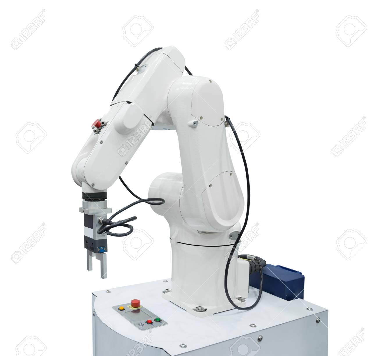 白産業ロボット 白い背景で隔離は クリッピング パスを含まれています の写真素材 画像素材 Image 白産業ロボット 白い背景で隔離は クリッピング パスを含まれています の写真素材 画像素材 Image