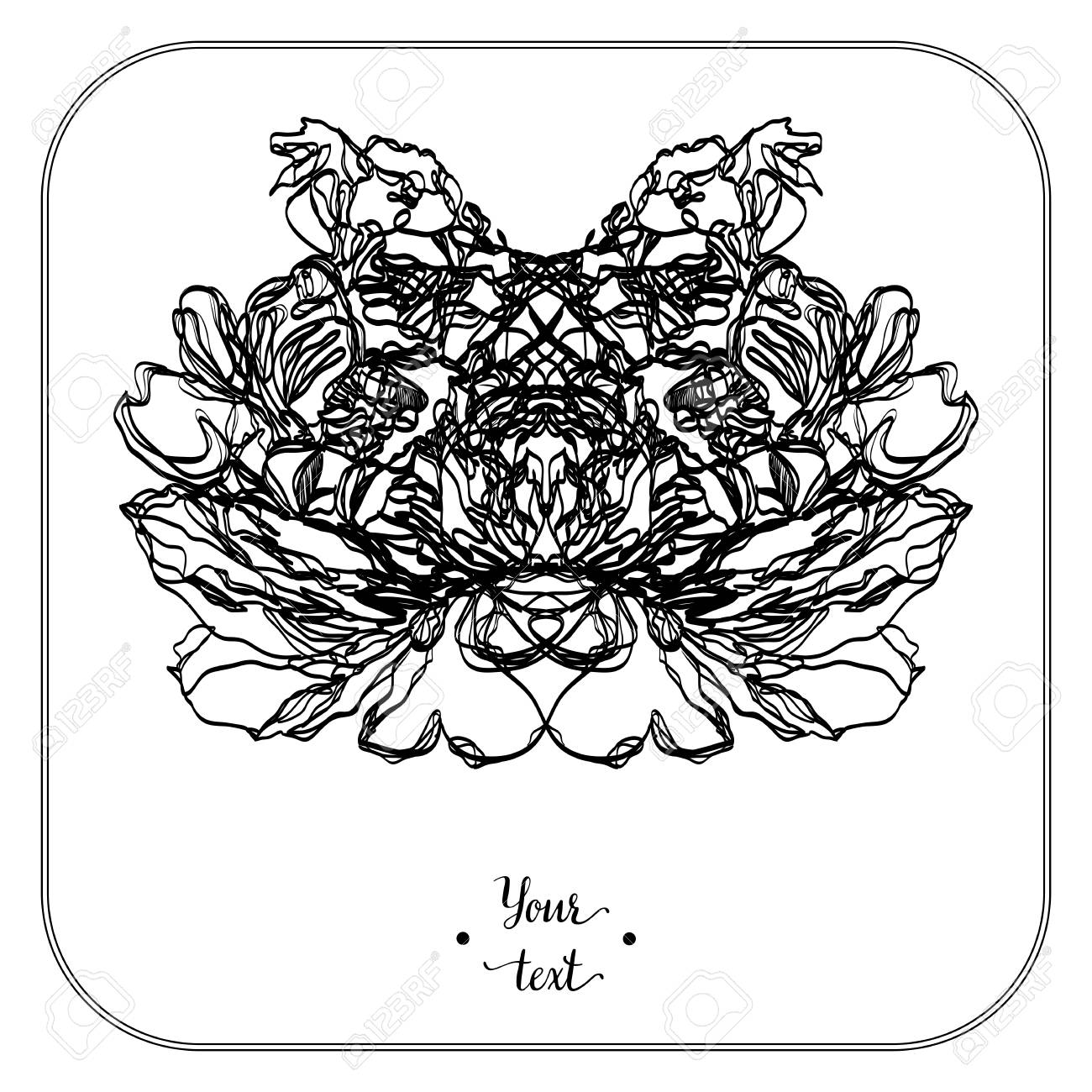Drawing Vector Graphics With Floral Pattern For Design Floral Royalty Free Cliparts Vectors And Stock Illustration Image
