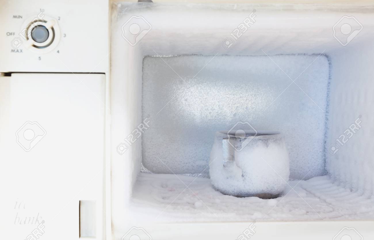 Stainless Steel Drinking Water Glass In Freezer Of A Refrigerator Stock Photo Picture And Royalty Free Image Image 88237386