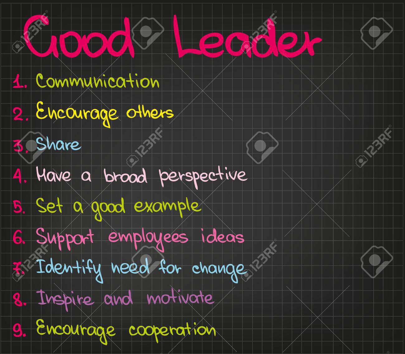 words to describe a good leader