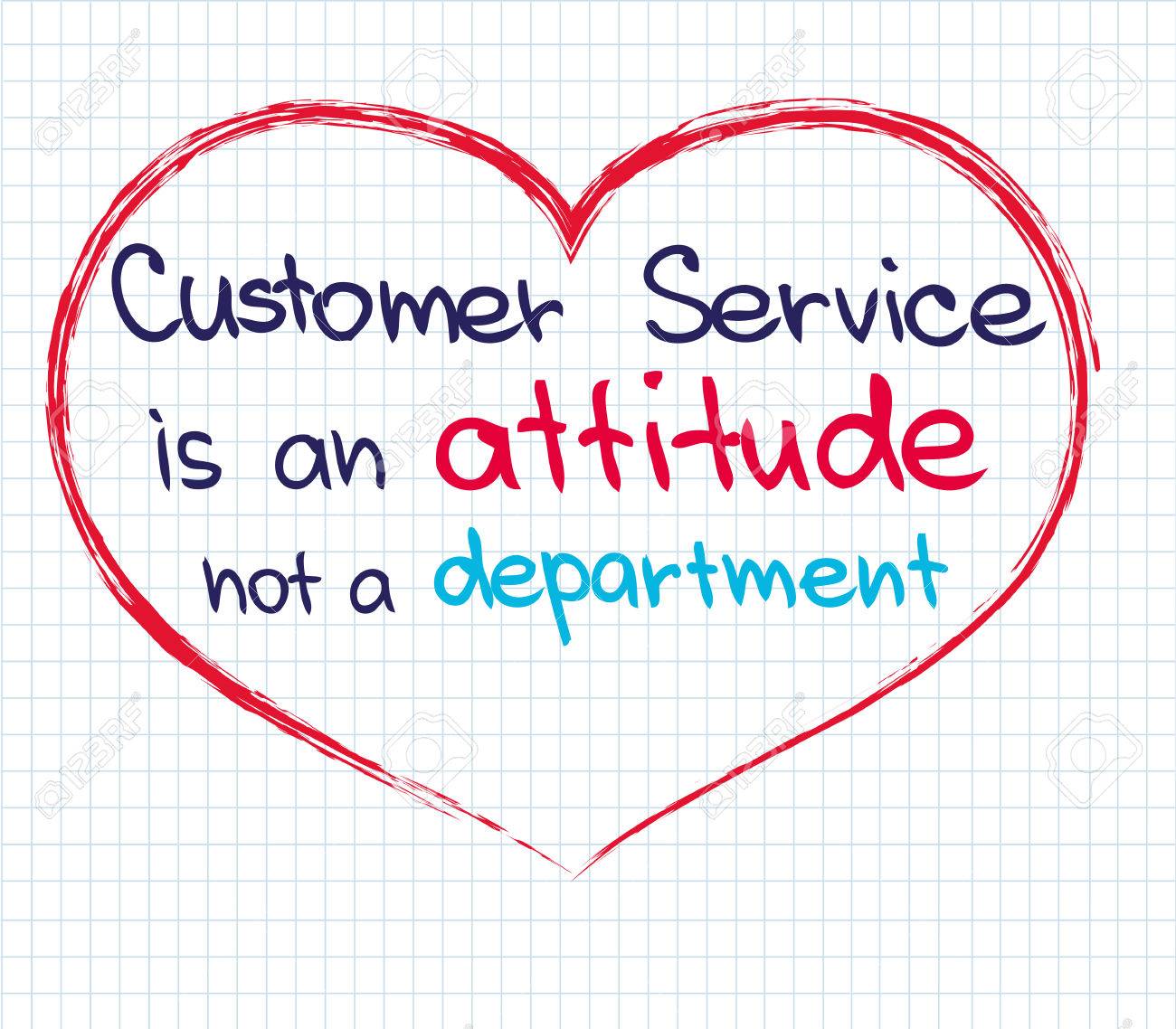 customer service approach written in sketch words words to describe customer service