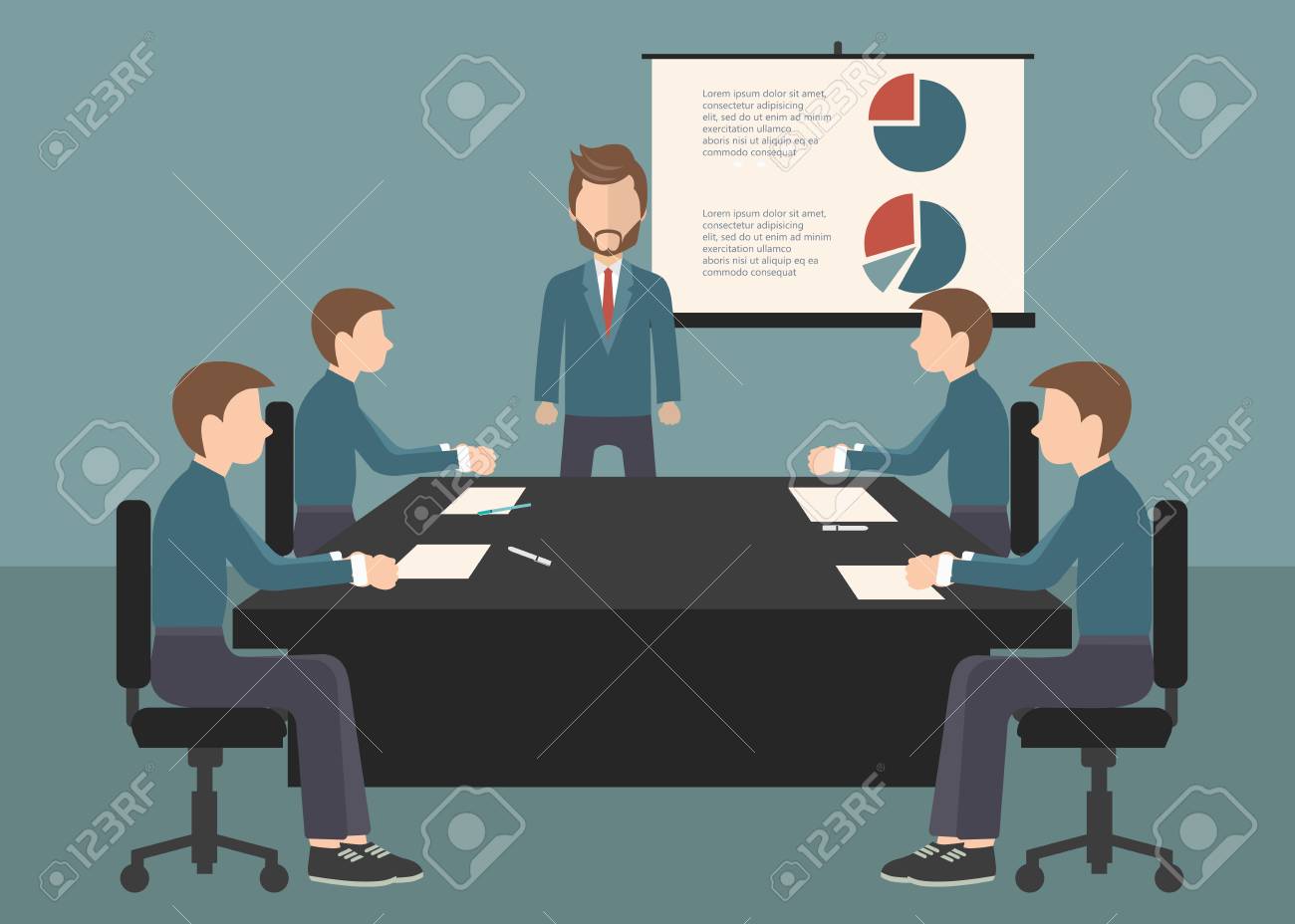 business meeting presentation or conference in office business business meeting presentation