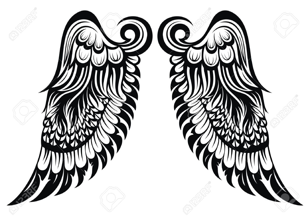 angel wings tattoo wings royalty free cliparts vectors and stock angel wings tattoo wings royalty free cliparts vectors and stock