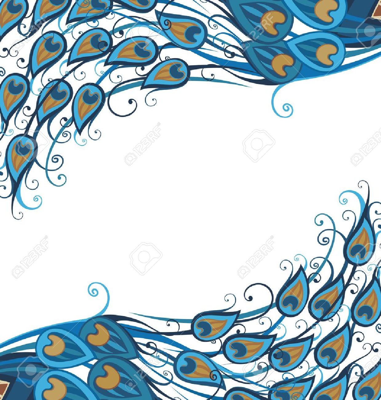 Vector Peacock Feathers Background Royalty Free SVG, Cliparts, Vectors, And  Stock Illustration. Image 30311364.