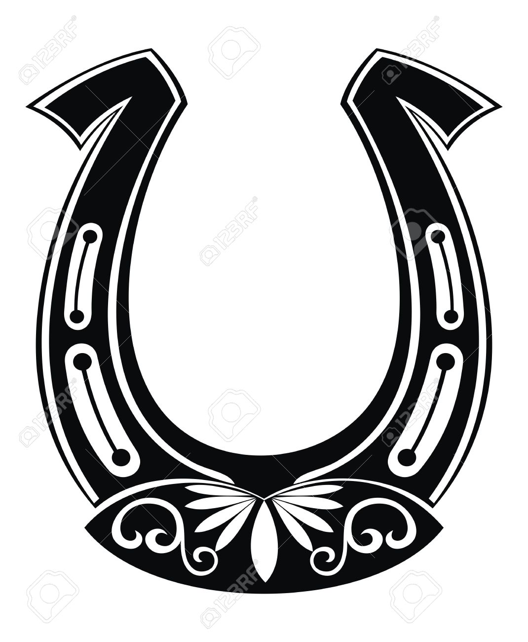 Vector Horseshoe Royalty Free SVG, Cliparts, Vectors, and Stock  Illustration. Image 40902786., image size:1070x1300