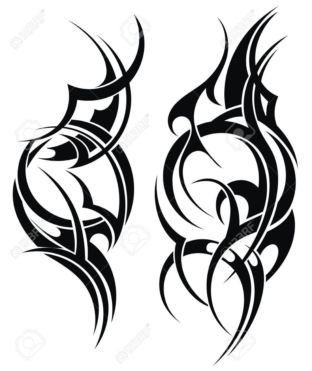 手描きのトライバルタトゥー のイラスト素材 ベクタ Image