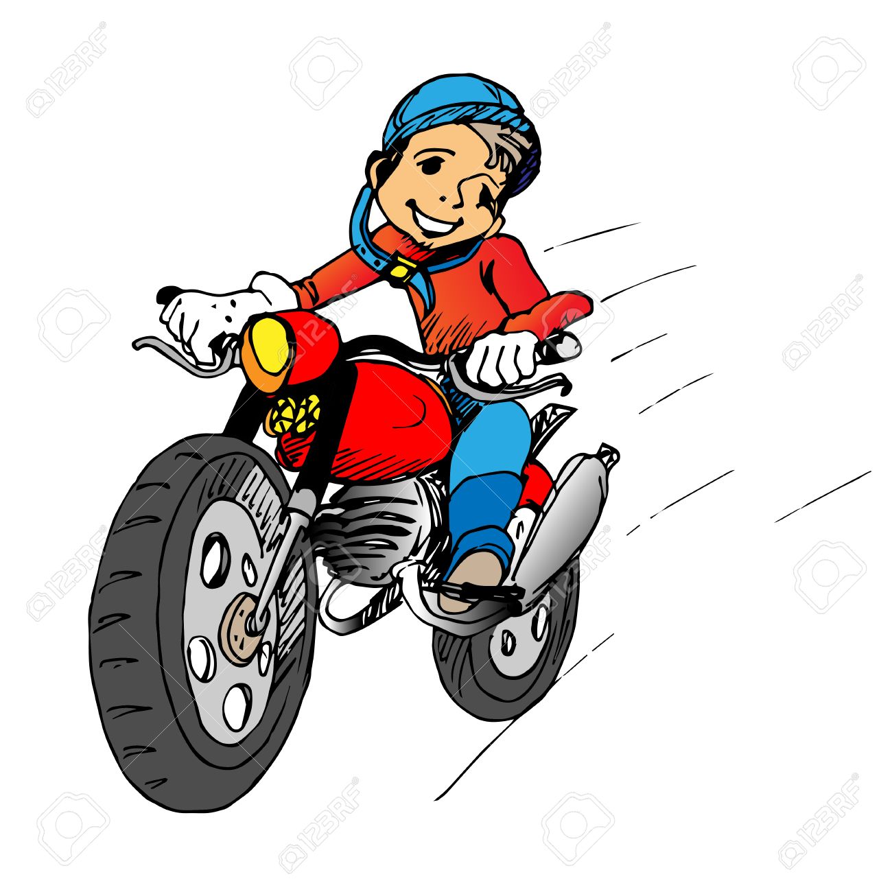 boy on a motorbike