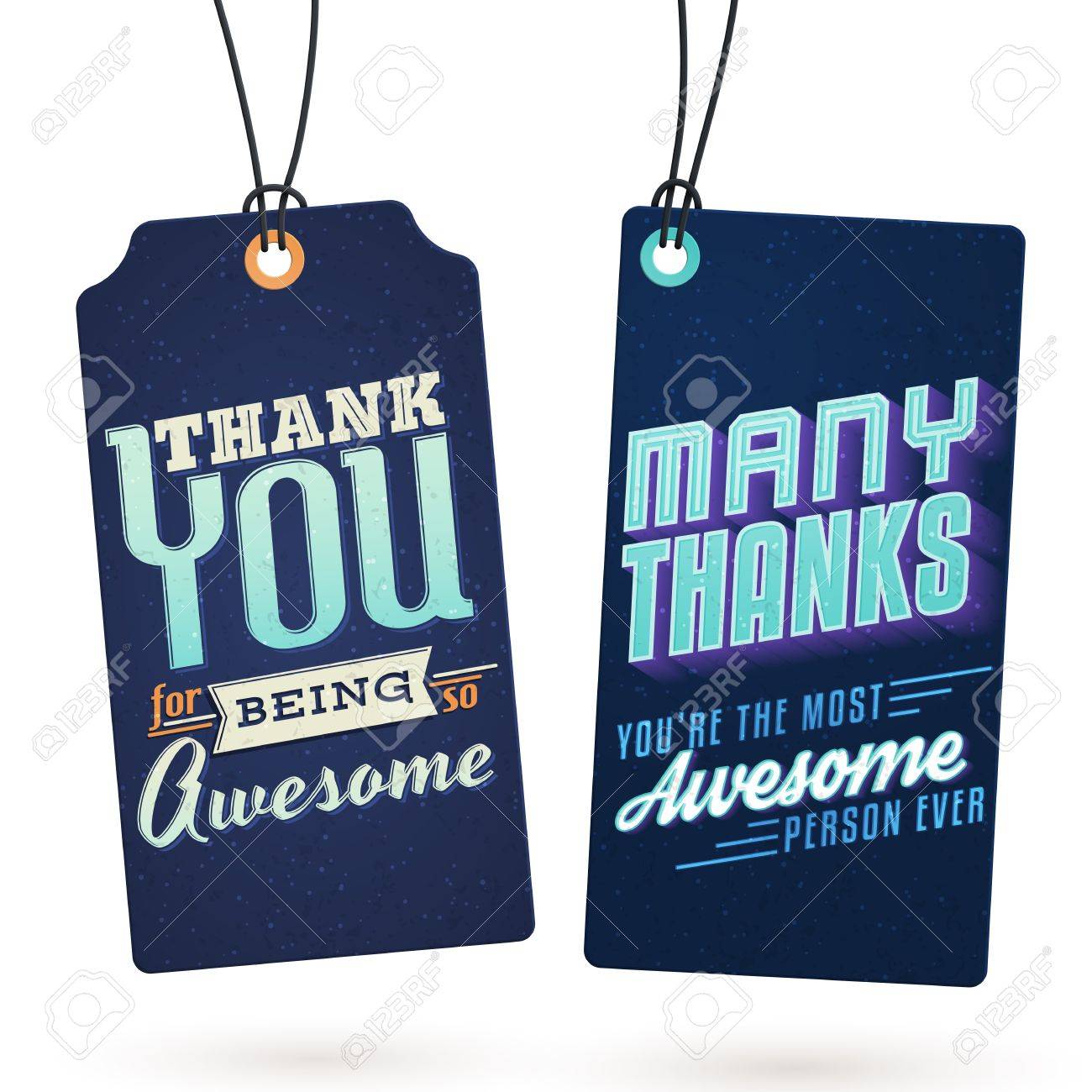vintage hang tags with thank you notes to help you express your