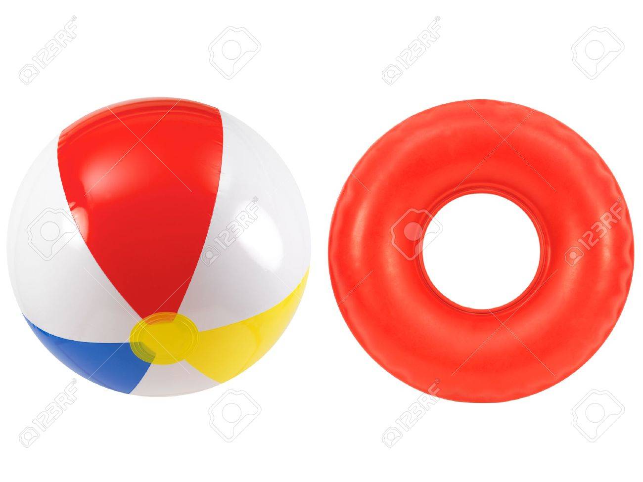 rubber beach ball
