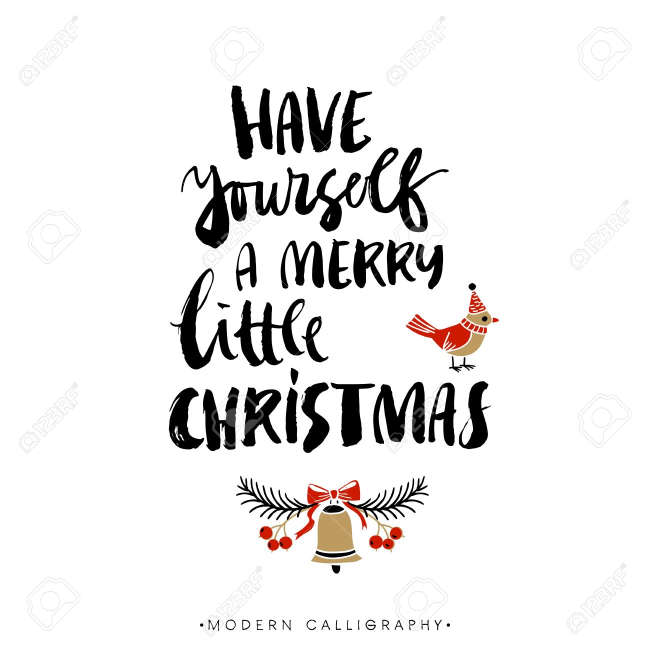 have yourself a merry little christmas christmas calligraphy