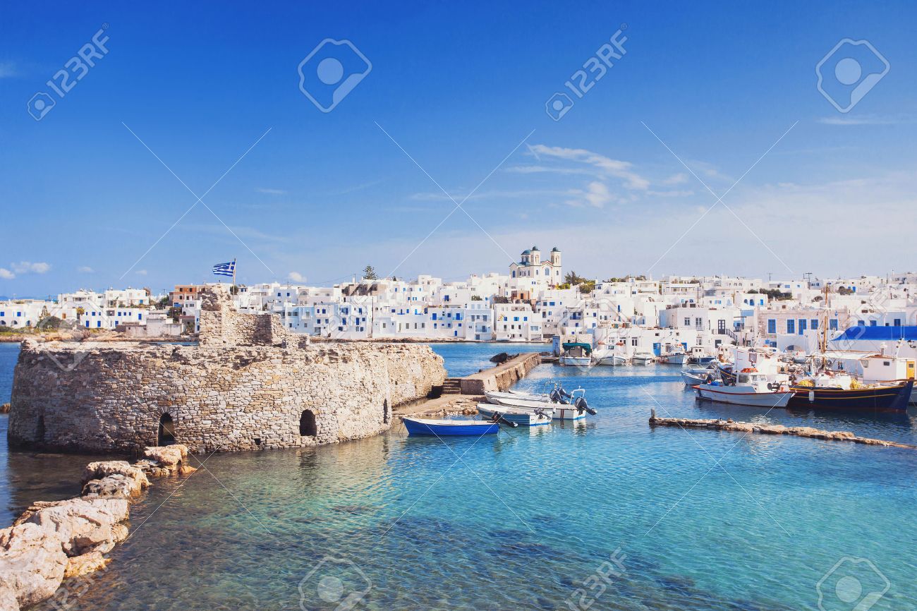 Picturesque Naousa village, Paros island, Cyclades, Greece - 54433707 Picturesque Naousa village, Paros island, Cyclades, Greece - 54433707