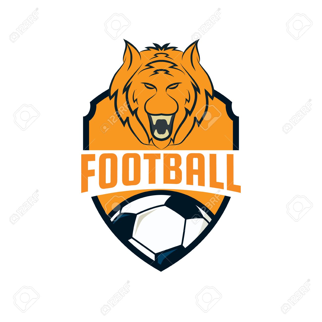 Fussball Logo Design Fussball Team Vektor Illustration Lizenzfrei Nutzbare Vektorgrafiken Clip Arts Illustrationen Image 46627820