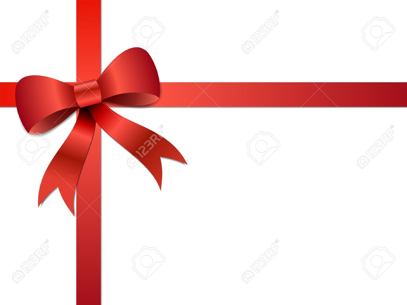 big red christmas bow