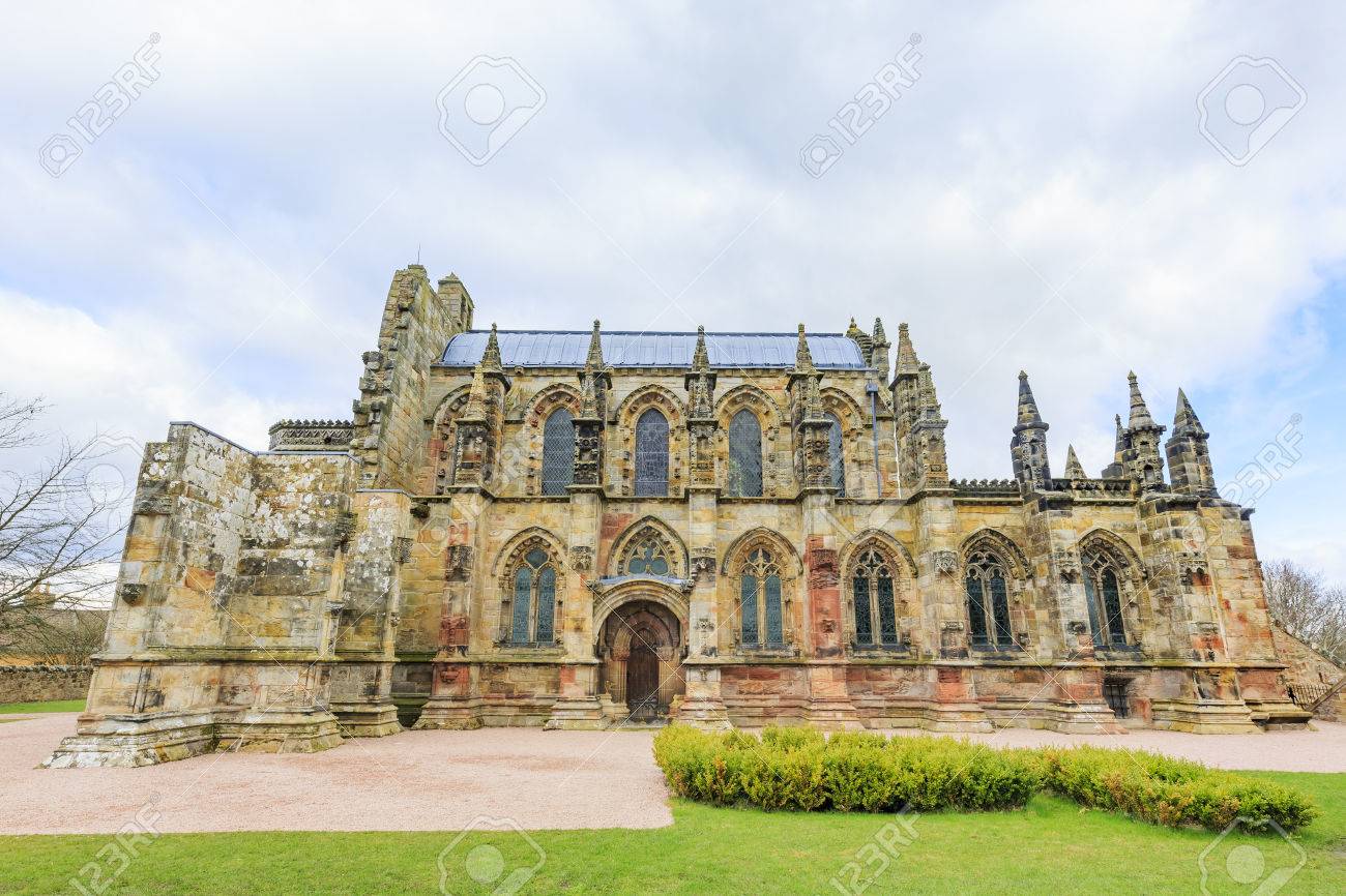 イギリスで有名なロスリン礼拝堂 の写真素材 画像素材 Image