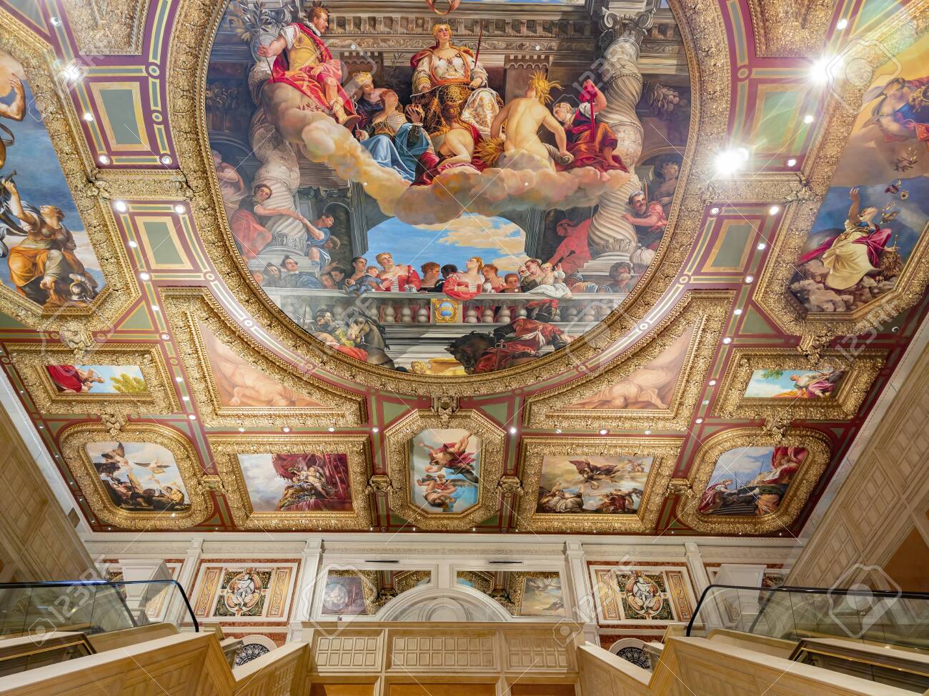 Las Vegas Jan 1 Interior Art Ceiling Of The Famous Venetian Stock Photo Picture And Royalty Free Image Image 137376558