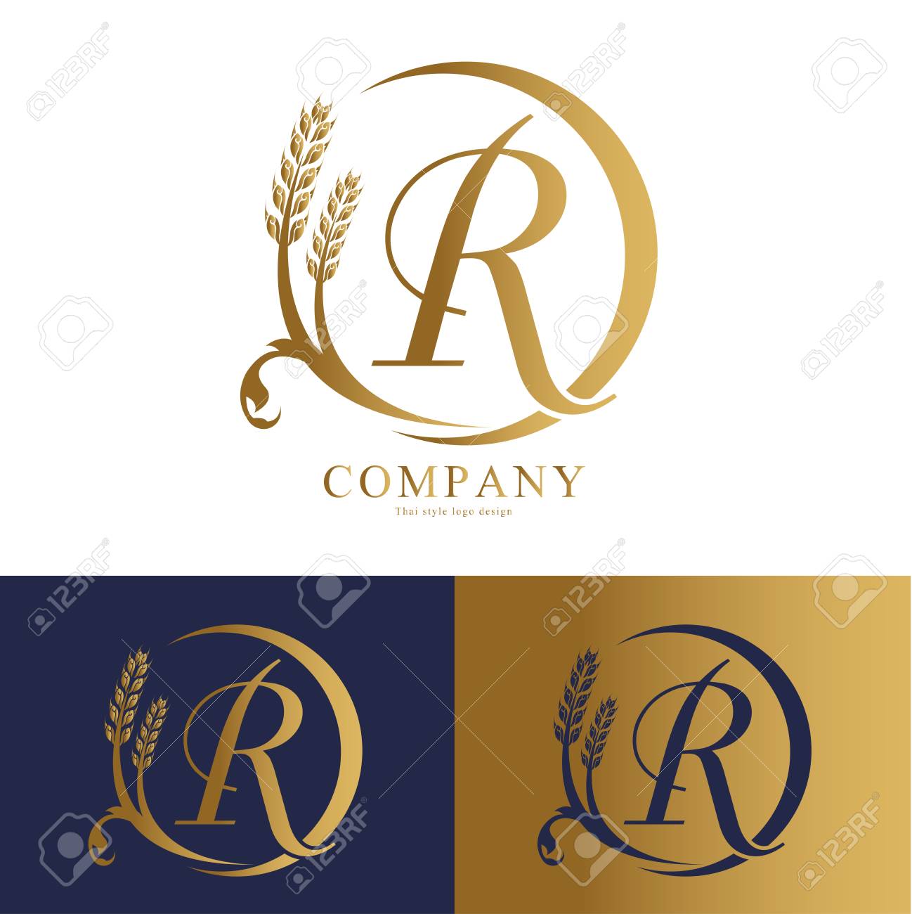 rice logo vector illustration