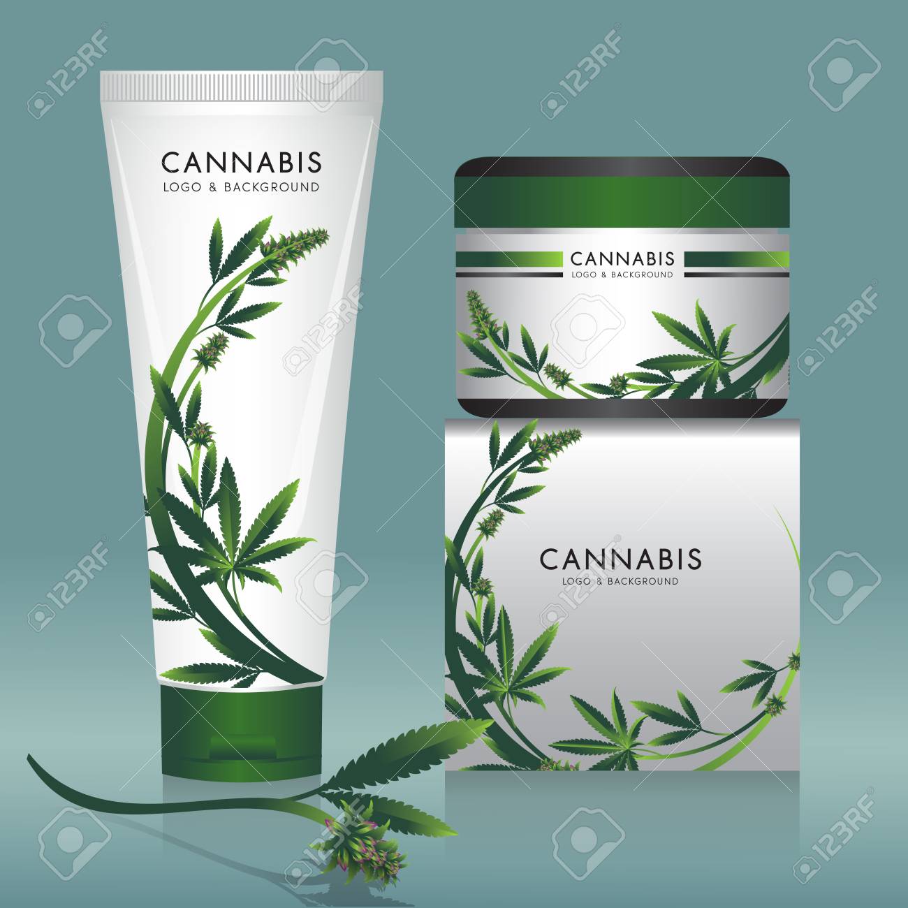 Cannabis marijuana Packaging product label and icon graphic template. - 100125311 Cannabis marijuana Packaging product label and icon graphic template. - 100125311