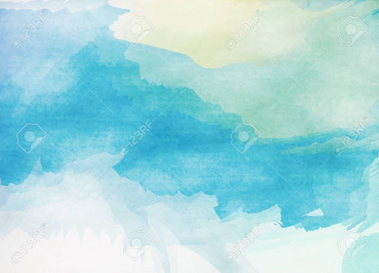 抽象的なカラフルな水彩背景 デジタル芸術の絵画します の写真素材 画像素材 Image