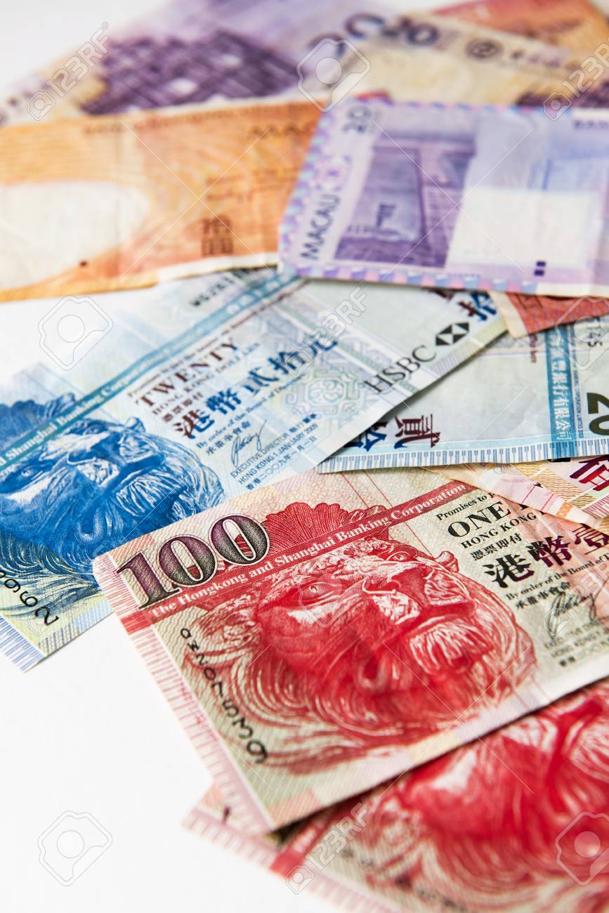홍콩과 마카오 달러 지폐의 스택을 닫습니다. 로열티 무료 사진, 그림, 이미지 그리고 스톡포토그래피. Image 74067825