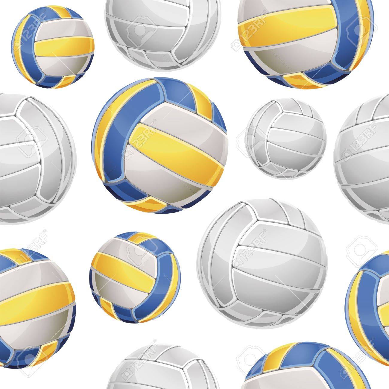 ビーチバレー ボール シームレスなパターン ベクトル イラスト のイラスト素材 ベクタ Image