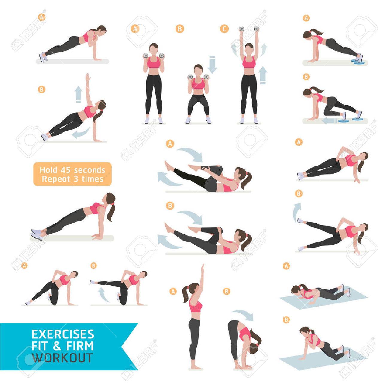 exercice fitness femme