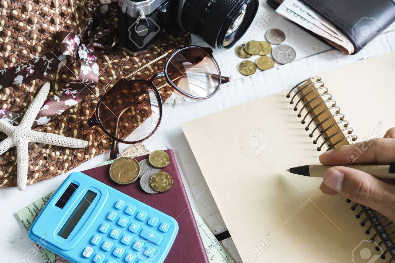 women casual outfits and copy space travel cost calculate stock calculate travel cost