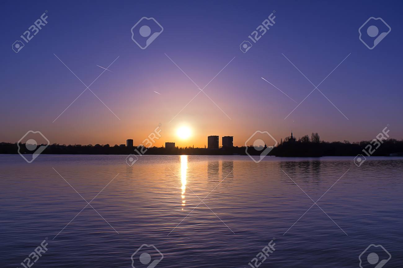 the nature and lake from the herastrau park in bucharest romania