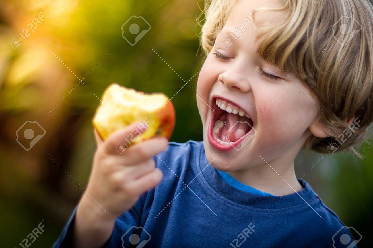 blonde boy mouth Close Up Of 5 Year Old Blonde Child With Mouth Open About To Take A Bite Of  An Apple Stock Photo, Picture and Royalty Free Image. Image 79747213.