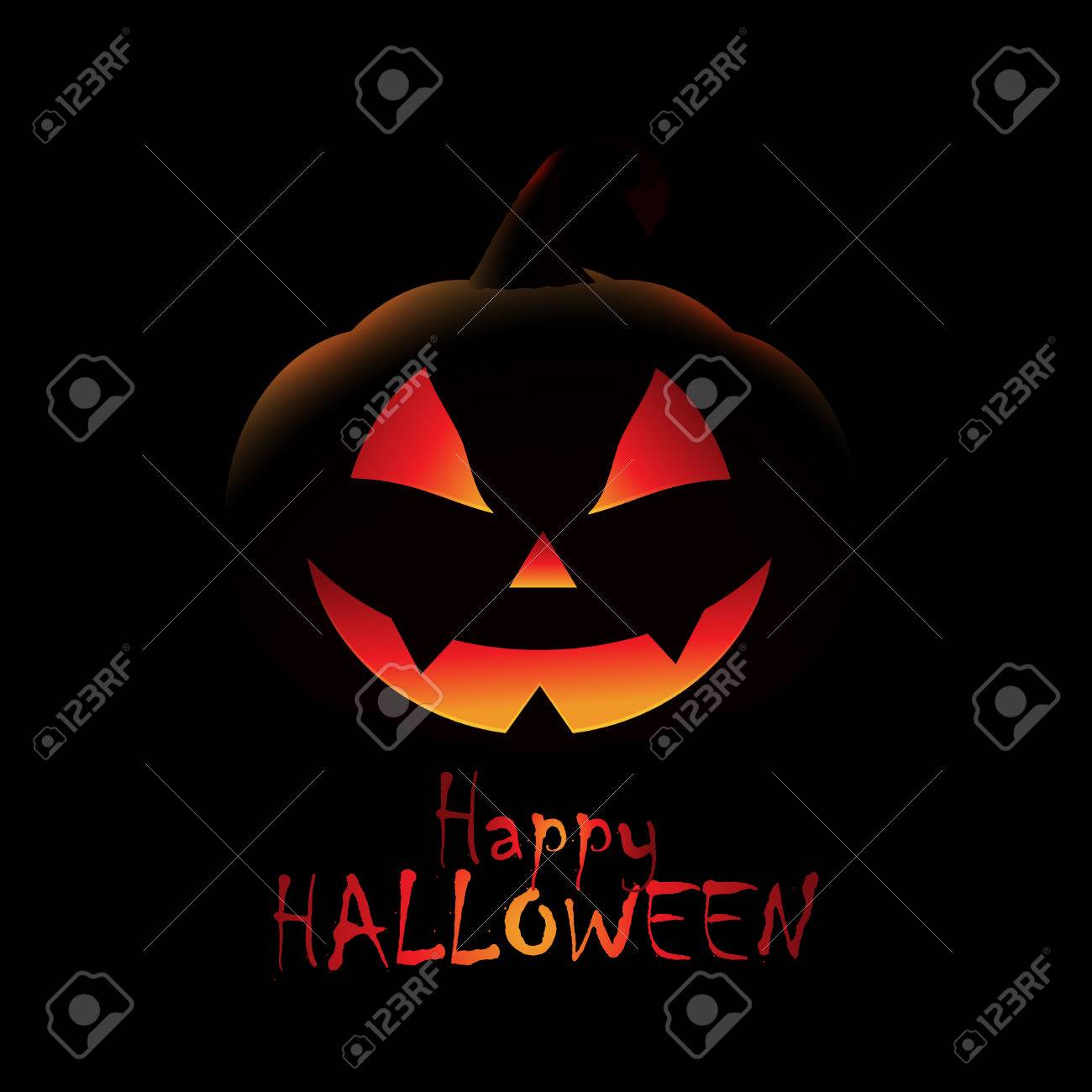 スプーキー ジャック O ランタンとハロウィン背景 の写真素材 画像素材 Image