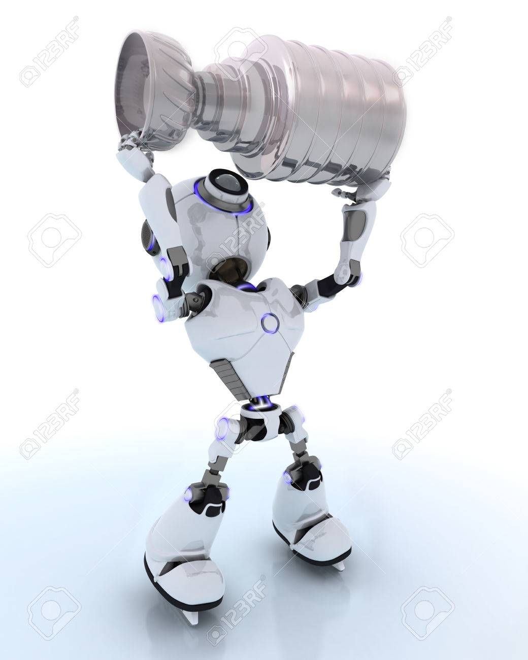 3d render of robot