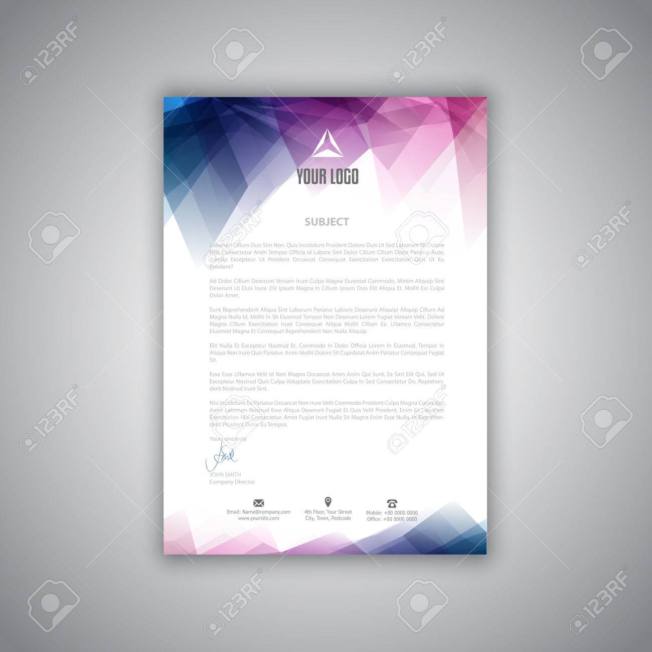 letterheads layout