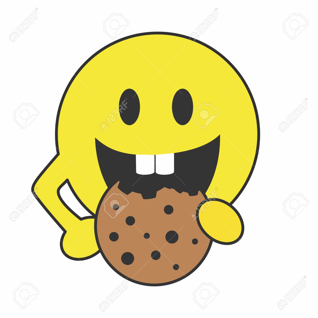 Funny Yellow Happy Smile Face Cartoon Eating Cookie Royalty Free SVG, Cliparts, Vectors, And Stock Illustration. Image 140505181. Funny Yellow Happy Smile Face Cartoon Eating Cookie Royalty Free SVG, Cliparts, Vectors, And Stock Illustration. Image 140505181.
