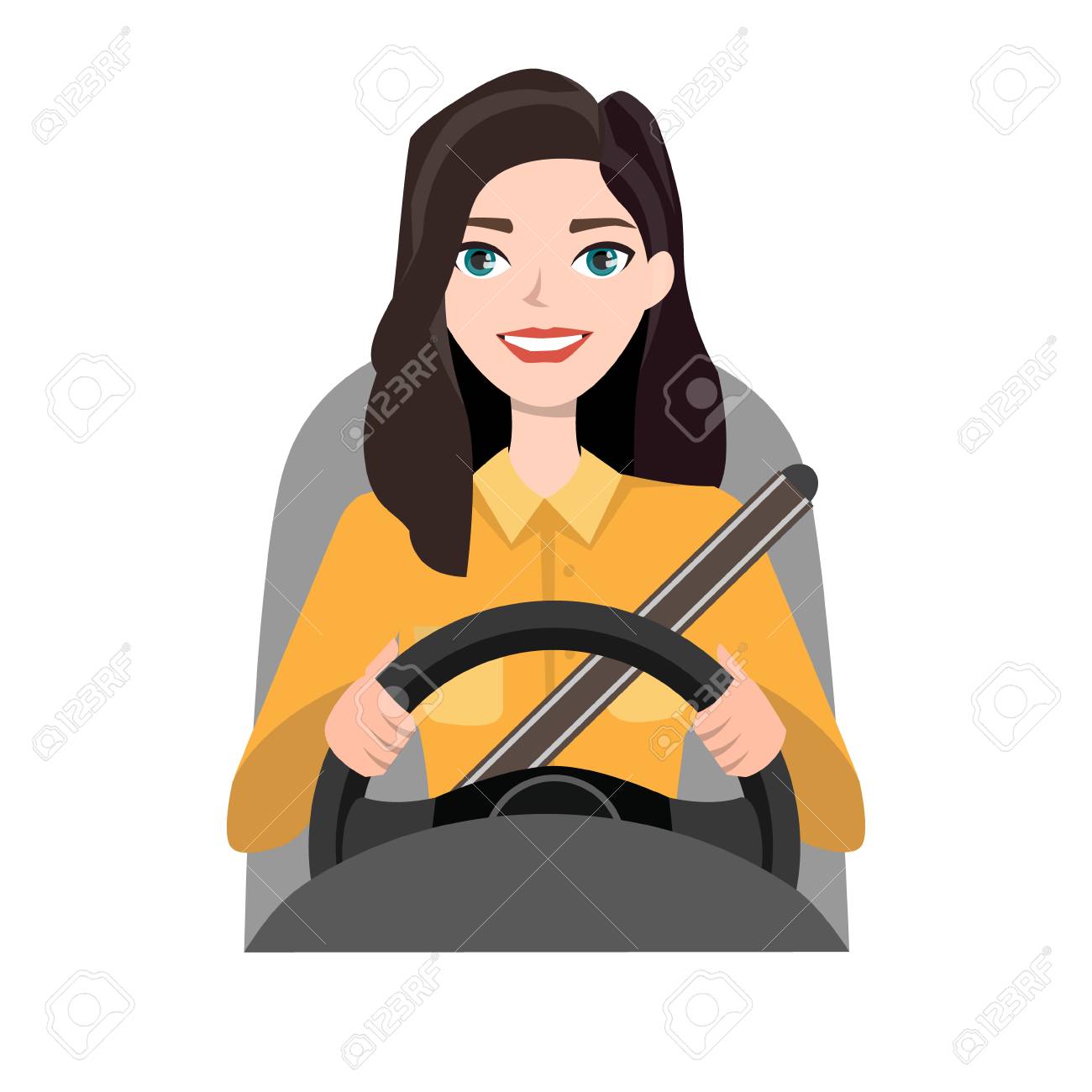 車のイラストを運転するカジュアルな服を着た女性 のイラスト素材 ベクタ Image 車のイラストを運転するカジュアルな服を着た女性 のイラスト素材 ベクタ Image