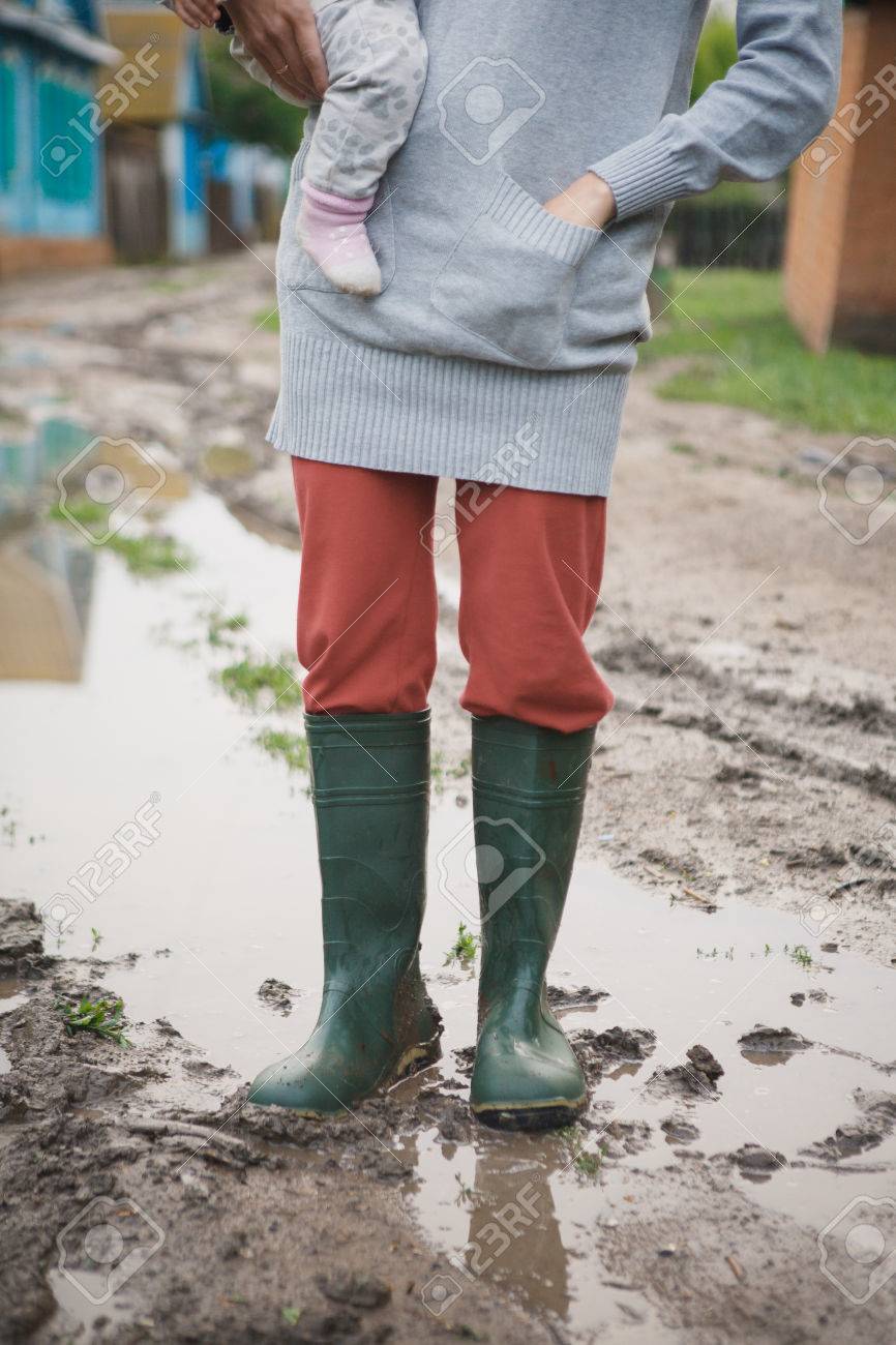 summer rubber boots