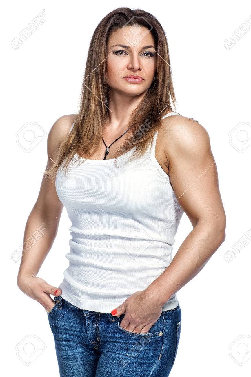 Female Bodybuilder Wearing A Strapon Female Bodybuilder Wearing A Strapon