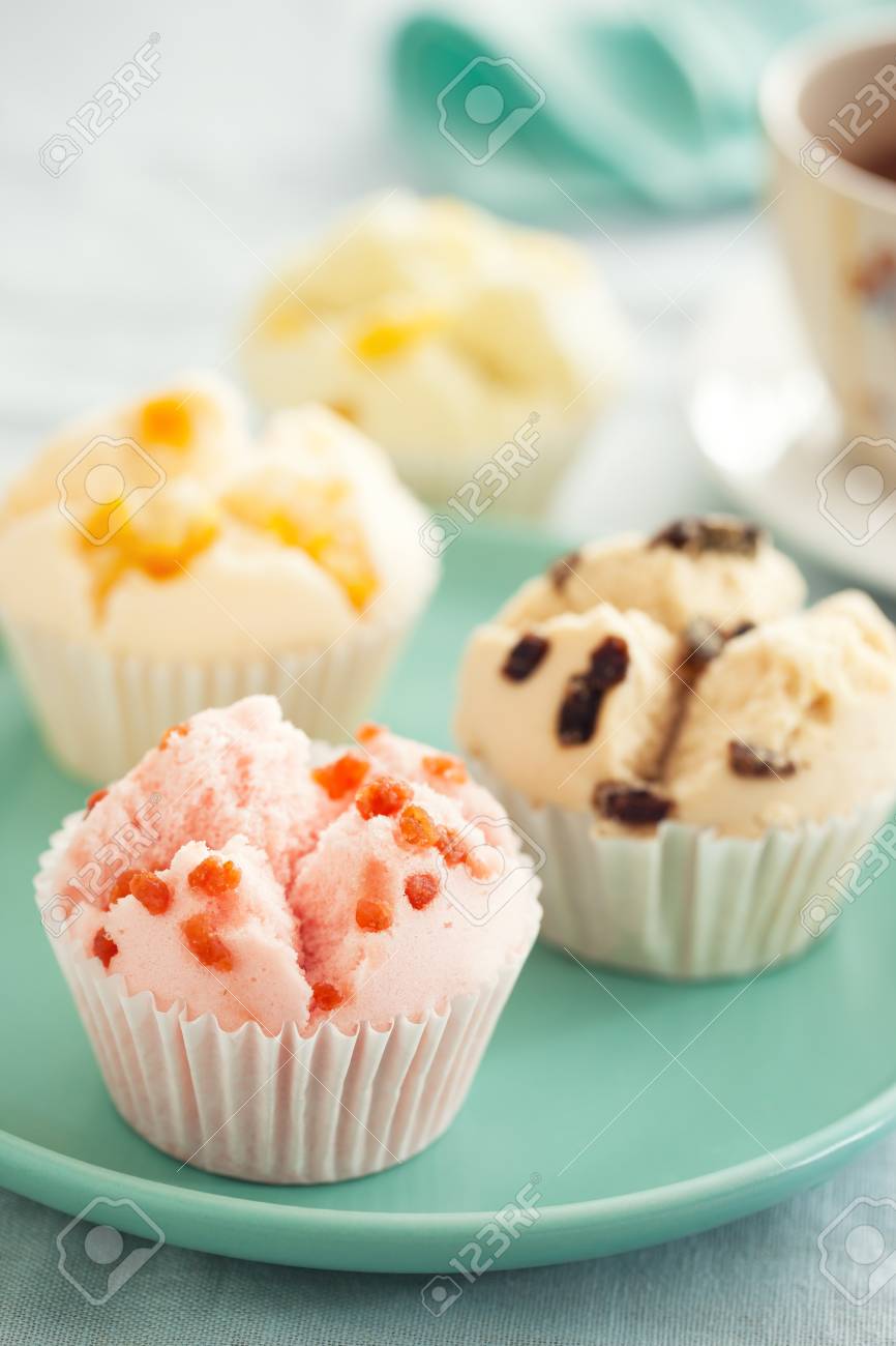 Thai Fruity Fluffy Cupcake For Tea Break Stock Photo Picture And Thai Fruity Fluffy Cupcake For Tea Break Stock Photo Picture And