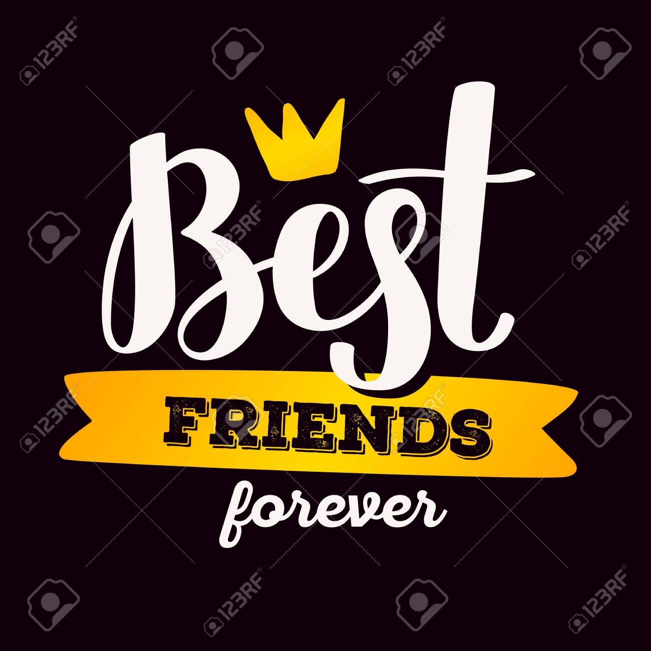 Colorful handwritten yellow vector lettering with crown and rainbow ribbon on dark background. Calligraphic inscription. Hand drawn lettering print. Apparel, t-shirt, bag, sticker, poster, card design - 131915060 Colorful handwritten yellow vector lettering with crown and rainbow ribbon on dark background. Calligraphic inscription. Hand drawn lettering print. Apparel, t-shirt, bag, sticker, poster, card design - 131915060