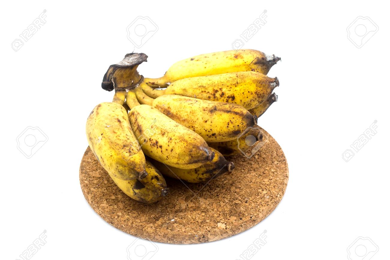 白い背景にカビや真菌を持つバナナ の写真素材 画像素材 Image