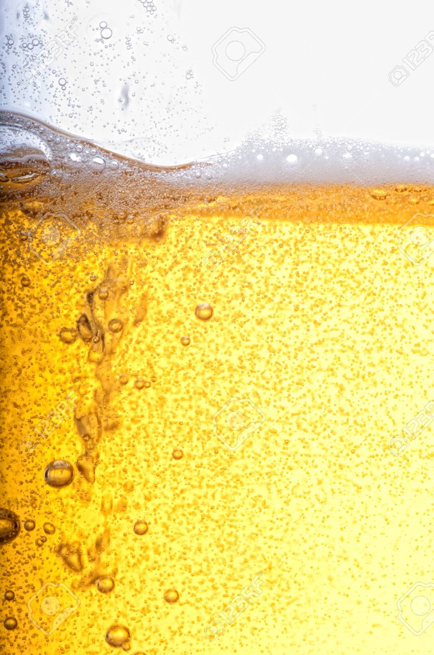 Beer Bubbles In The High Magnification And Close Up Stock Photo Picture And Royalty Free Image Image