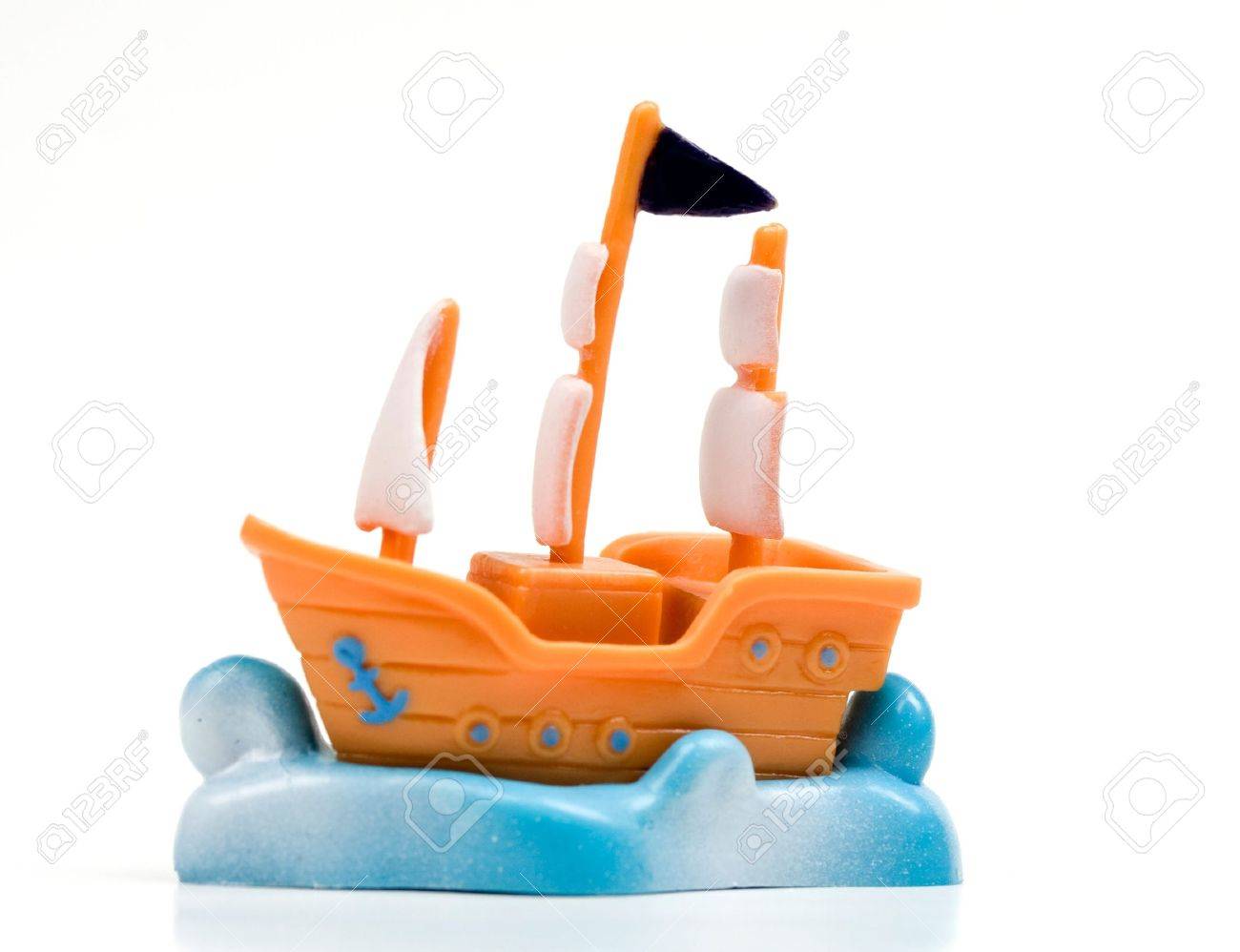 small toy ship