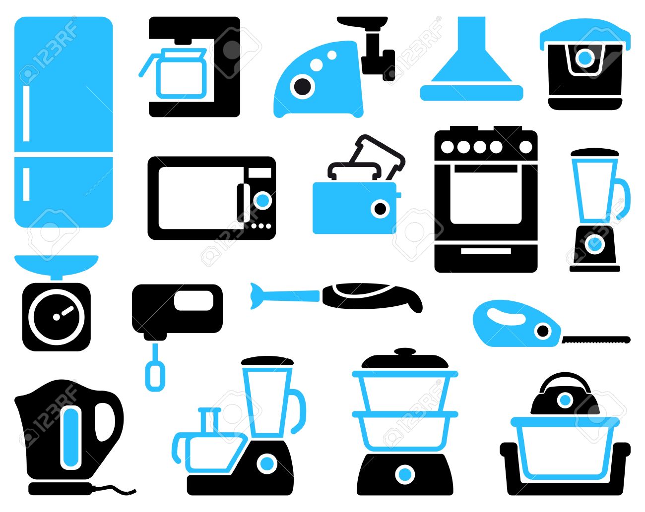 Uncategorized Household Kitchen Appliances kitchen home appliances royalty free cliparts vectors and stock vector 18784768