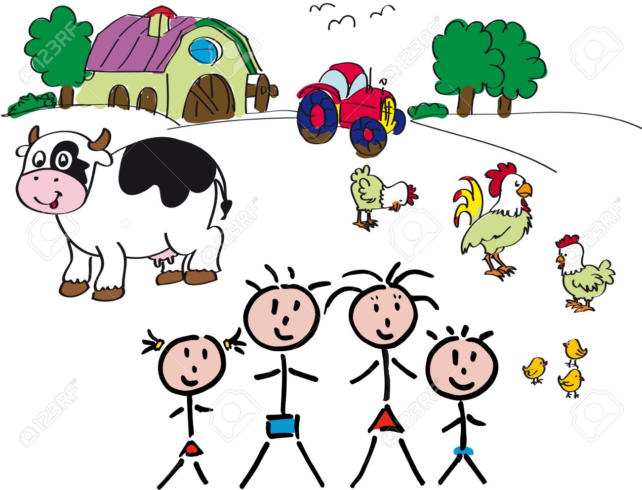 Drawing Farm With Animals, Panorama With Family Royalty Free SVG, Cliparts, Vectors, And Stock Illustration. Image 37725074. Drawing Farm With Animals, Panorama With Family Royalty Free SVG, Cliparts, Vectors, And Stock Illustration. Image 37725074.