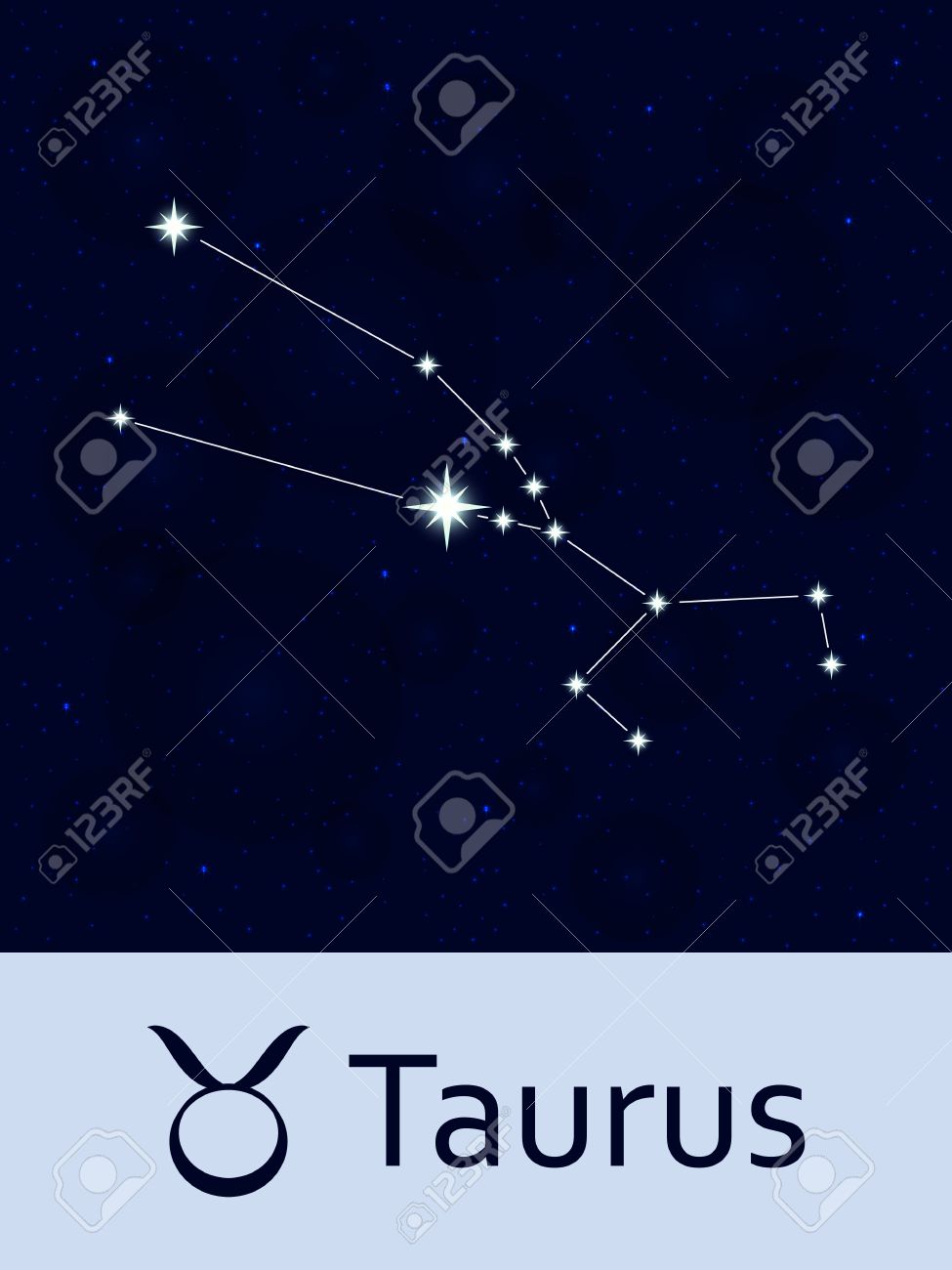 星座おうし座 星占い星座の星です 抽象的な空間星や奥のボケ味と夜空の背景 イラスト モバイル アプリケーション 占星術 科学テンプレートに適しています のイラスト素材 ベクタ Image