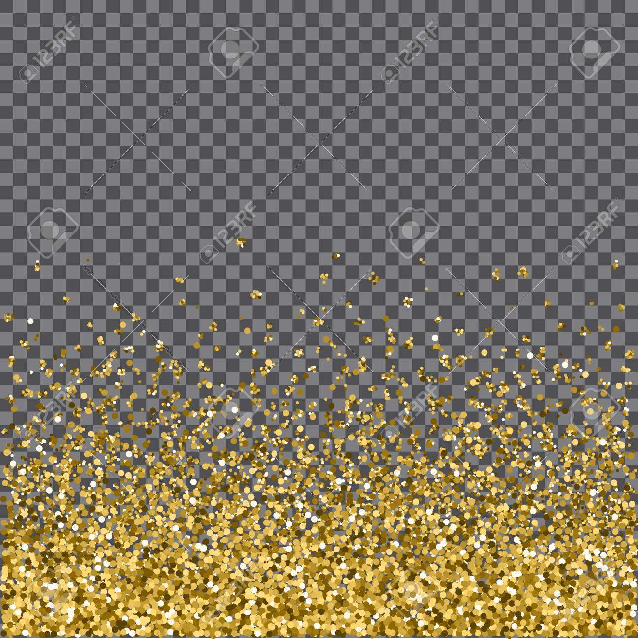 gold glitter background golden sparkles on border template