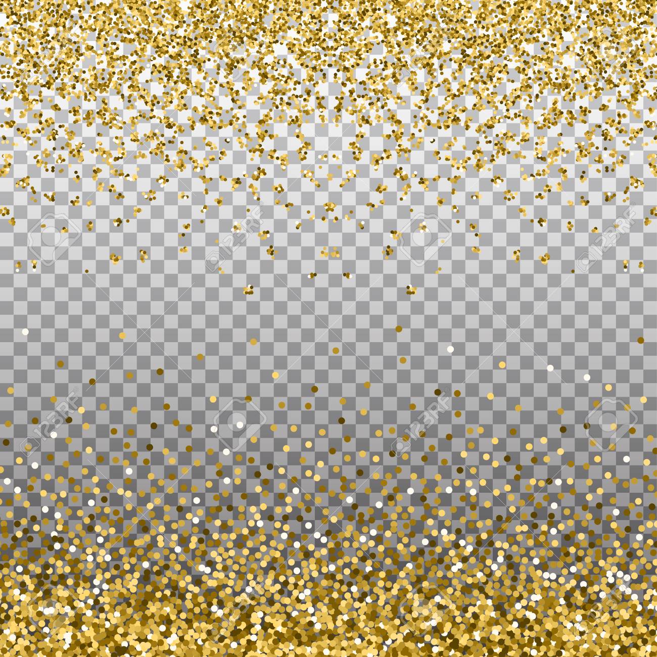 gold glitter background golden sparkles on border template