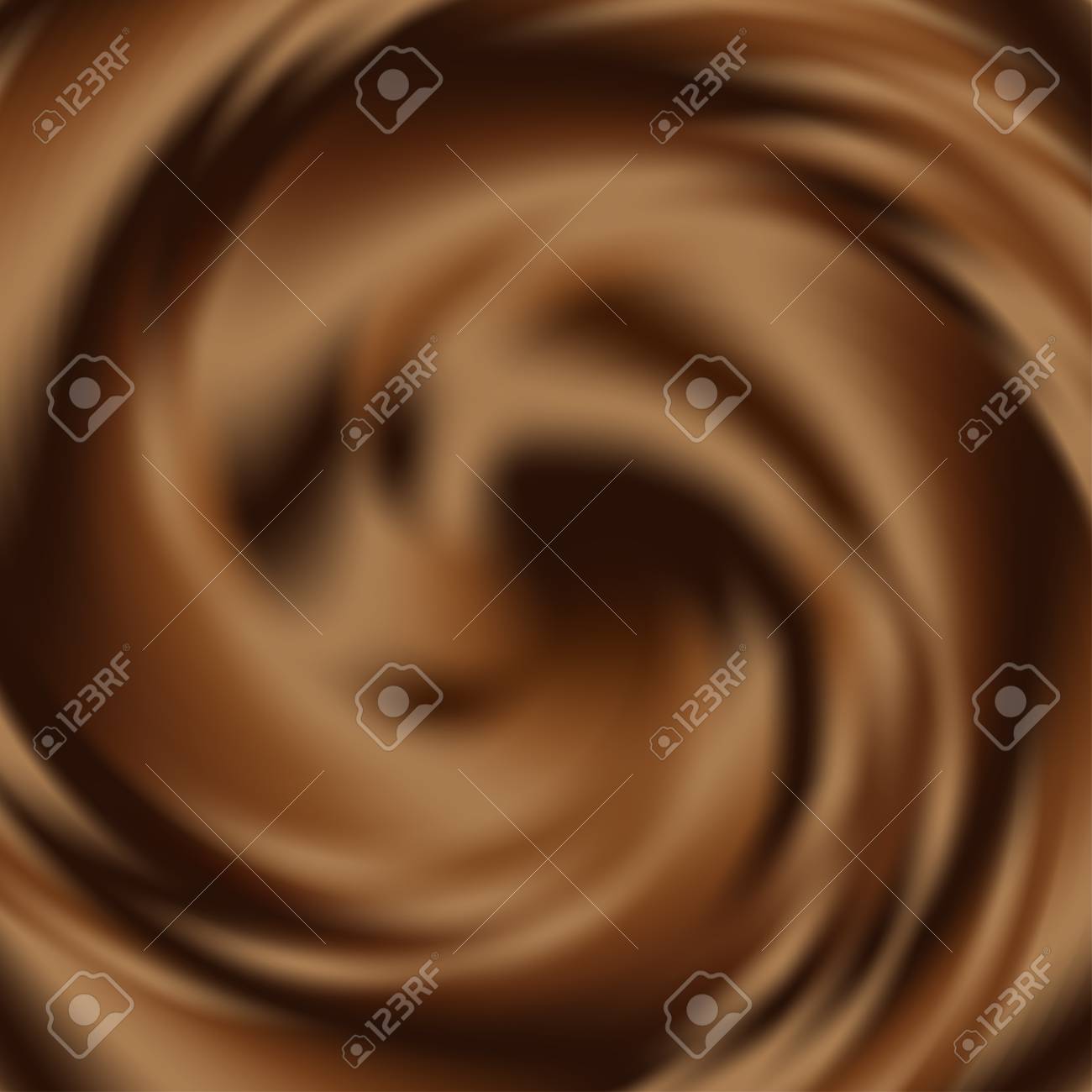 液体チョコレートを旋回の背景 抽象的なベクトルの背景 のイラスト素材 ベクタ Image