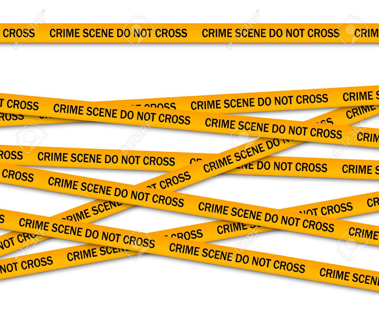 crime scene do not cross yellow police tape vector illustration