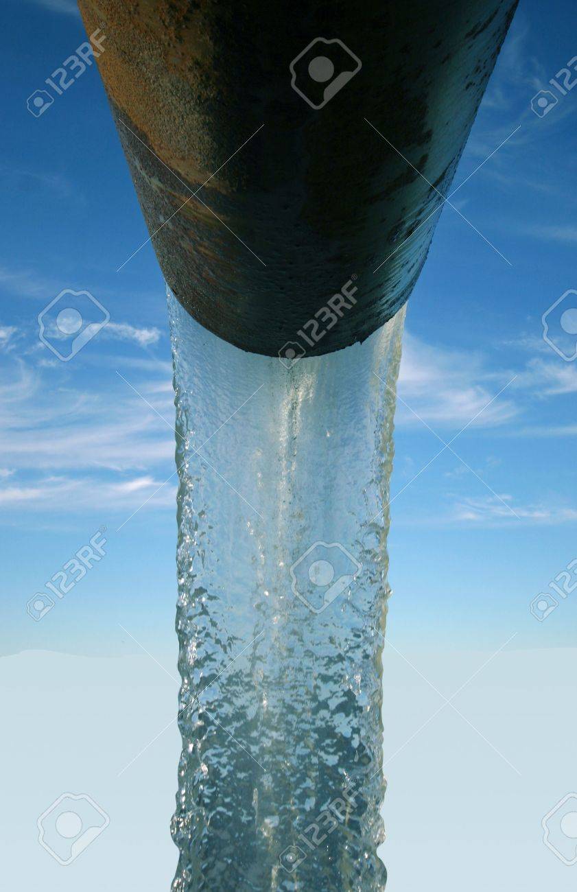 Clean water coming from an old pipeline - 287880 Clean water coming from an old pipeline - 287880